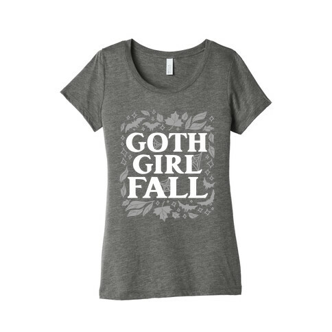Goth Girl Fall Womens T-Shirt