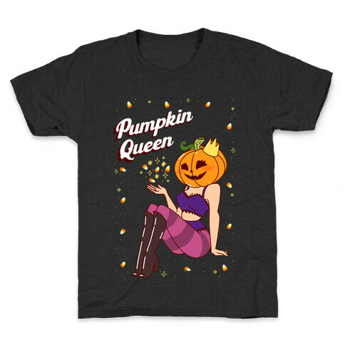 Pumpkin Queen Pin-Up Kids T-Shirt