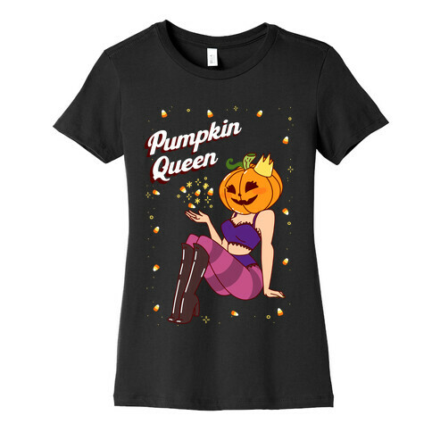 Pumpkin Queen Pin-Up Womens T-Shirt