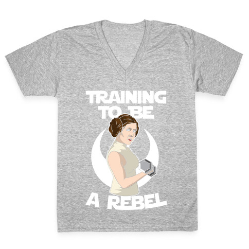 Training To Be A Rebel V-Neck Tee Shirt