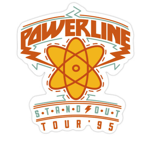 Powerline Tour Die Cut Sticker