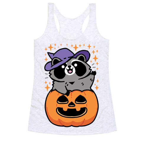 Cute Halloween Raccoon Racerback Tank Top