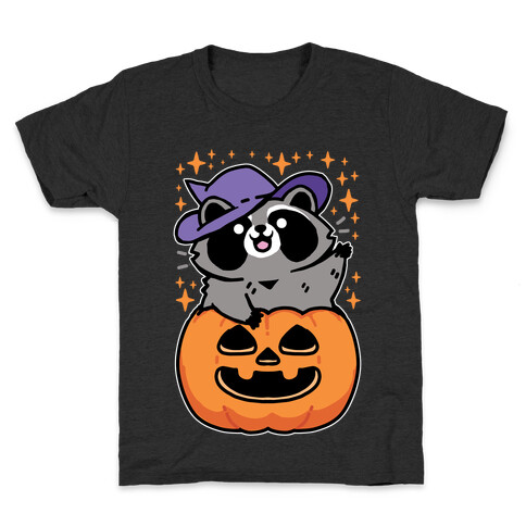 Cute Halloween Raccoon Kids T-Shirt