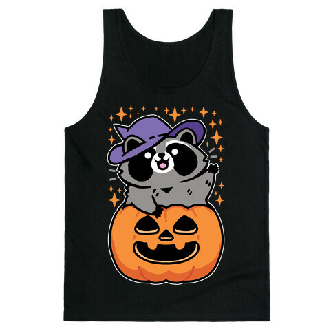 Cute Halloween Raccoon Tank Top