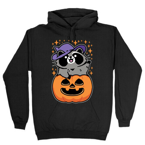 Cute Halloween Raccoon Hooded Sweatshirt