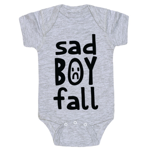 Sad Boy Fall Baby One-Piece