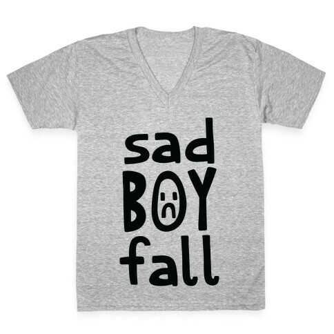 Sad Boy Fall V-Neck Tee Shirt