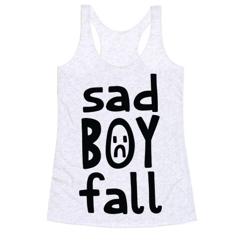 Sad Boy Fall Racerback Tank Top