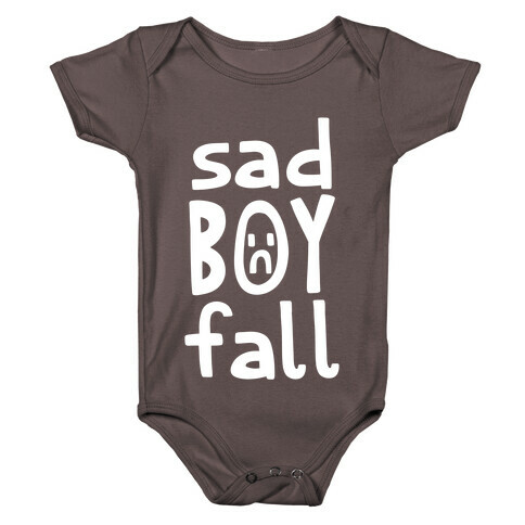 Sad Boy Fall Baby One-Piece