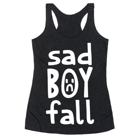 Sad Boy Fall Racerback Tank Top