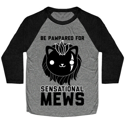 Be Pawpared for Sensational Mews Scar Kitty Baseball Tee