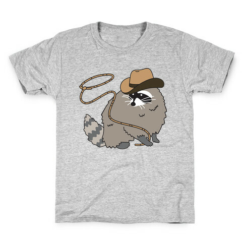 Cowboy Raccoon Lasso Kids T-Shirt