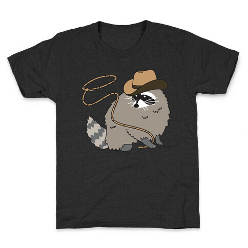 Cowboy Raccoon Lasso Kids T-Shirt