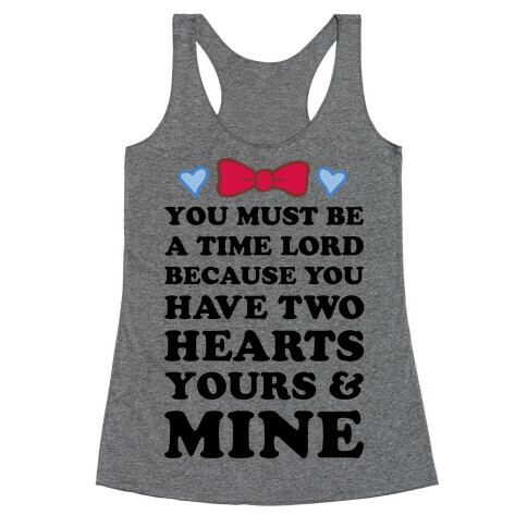 Time Lord Love Racerback Tank Top