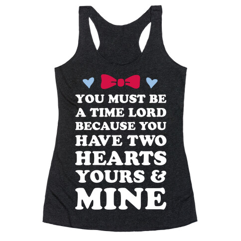 Time Lord Love Racerback Tank Top