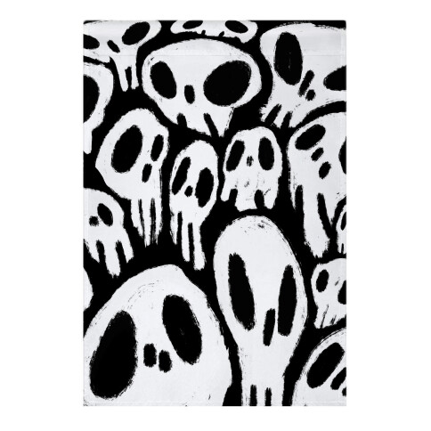 Soft Skulls Garden Flag