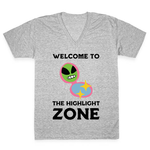 Welcome to The Highlight Zone V-Neck Tee Shirt