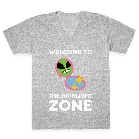 Welcome to The Highlight Zone V-Neck Tee Shirt