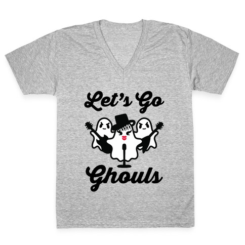 Let's Go Ghouls V-Neck Tee Shirt