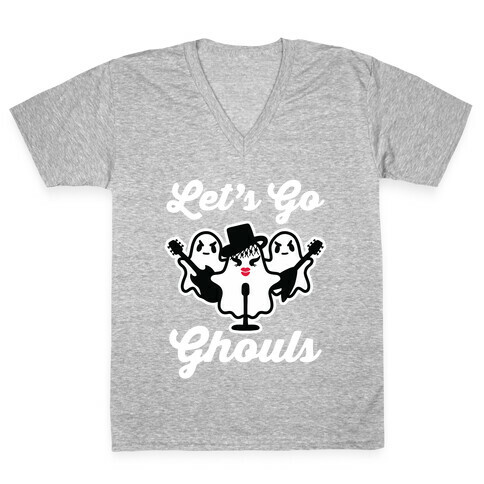 Let's Go Ghouls V-Neck Tee Shirt