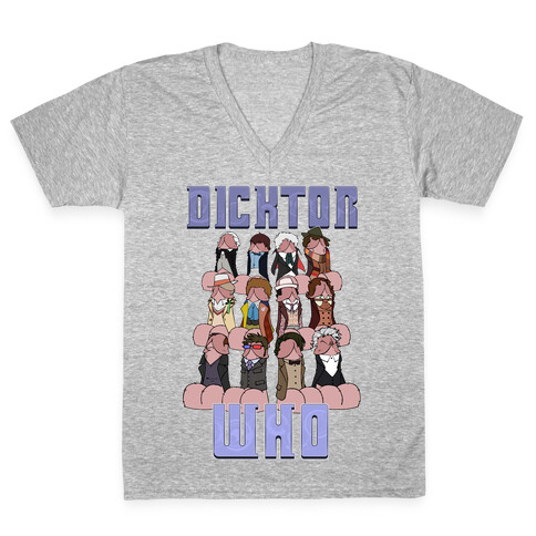 Dicktor Who V-Neck Tee Shirt