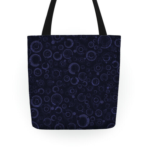 Gallifreyan Text Pattern Tote