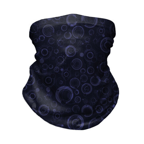 Gallifreyan Text Pattern Neck Gaiter