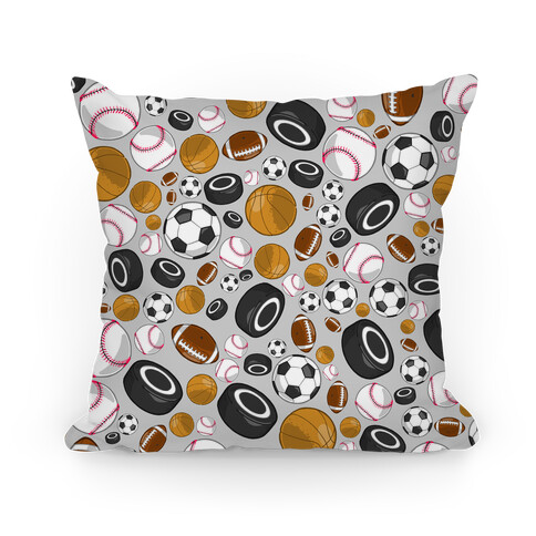 Sports Balls Pattern Pillow