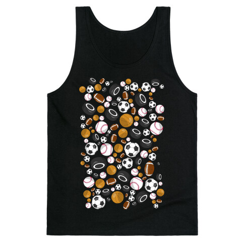 Sports Balls Pattern Tank Top