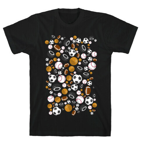 Sports Balls Pattern T-Shirt