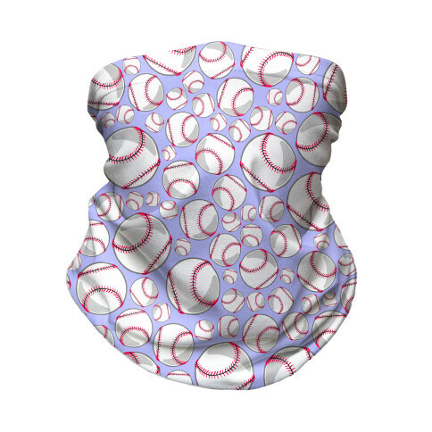 Baseballs Pattern Neck Gaiter