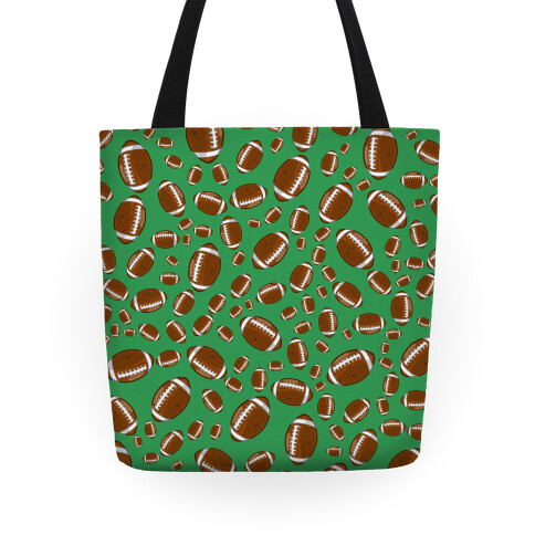 Footballs Pattern Tote