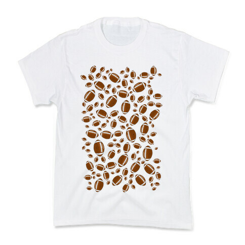 Footballs Pattern Kids T-Shirt