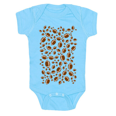 Footballs Pattern Baby One-Piece