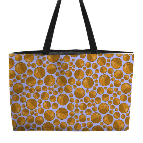 Basketballs Pattern Weekender Tote