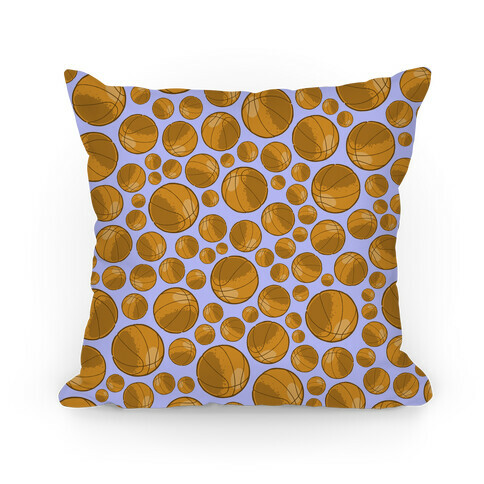 Basketballs Pattern Pillow