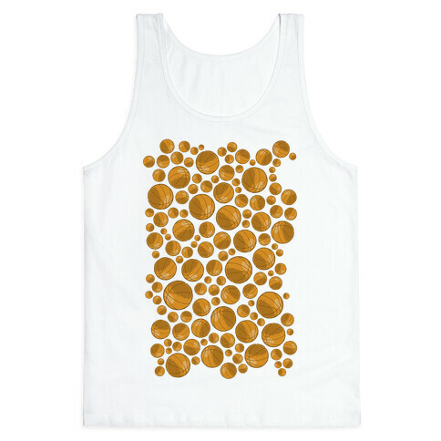 Basketballs Pattern Tank Top