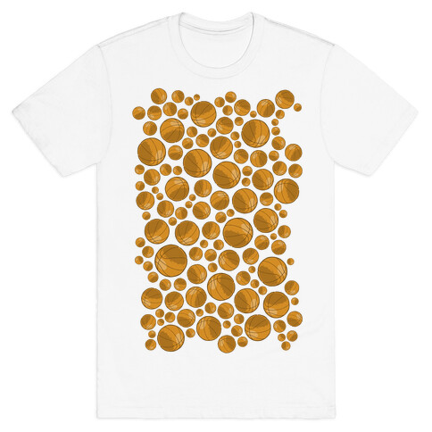 Basketballs Pattern T-Shirt