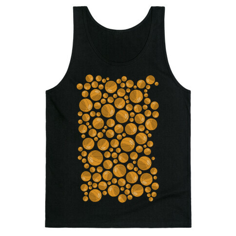 Basketballs Pattern Tank Top