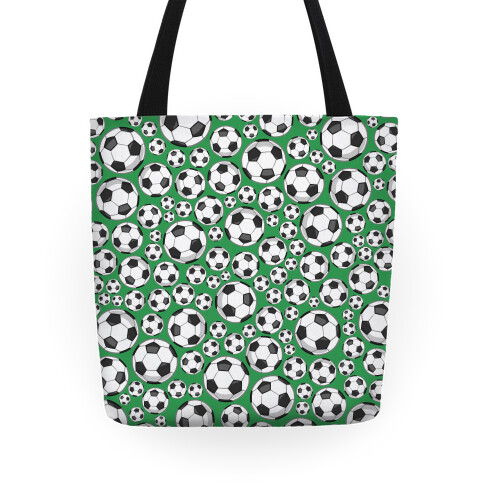 Soccer Balls Pattern Tote