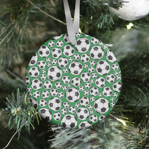 Soccer Balls Pattern Ornament