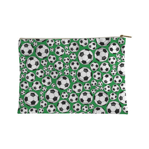 Soccer Balls Pattern Accessory Bag