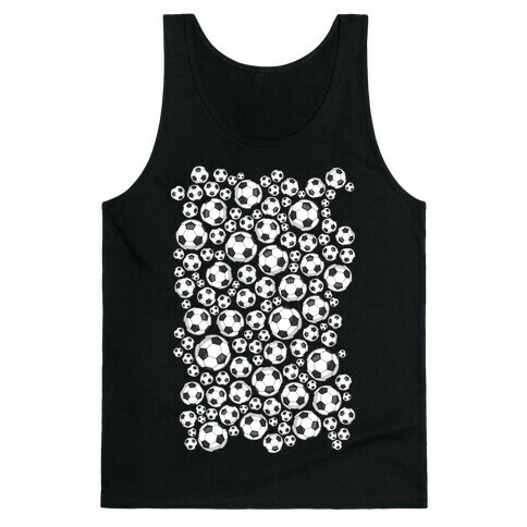 Soccer Balls Pattern Tank Top