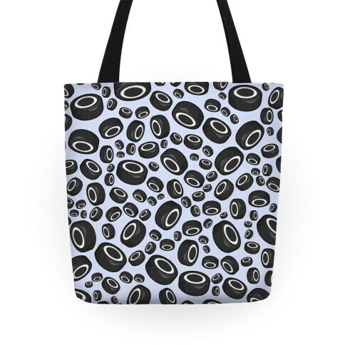 Hockey Pucks Pattern Tote