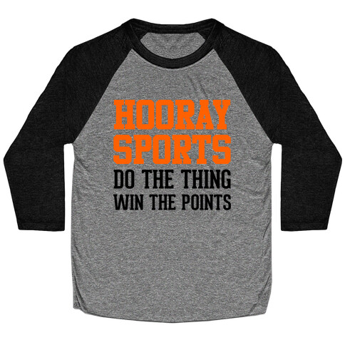 Hooray Sports (Orange) Baseball Tee