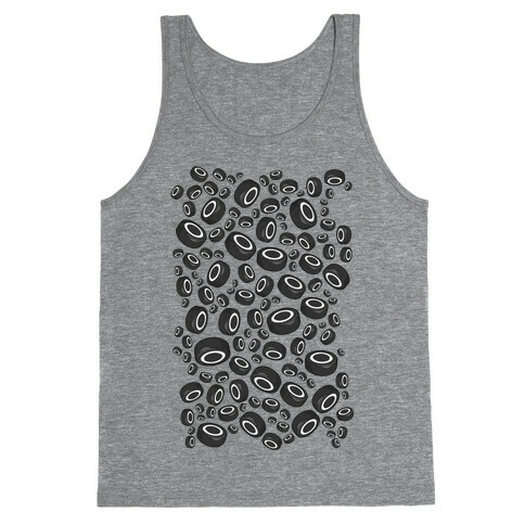 Hockey Pucks Pattern Tank Top