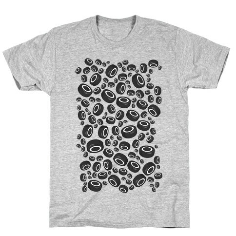 Hockey Pucks Pattern T-Shirt