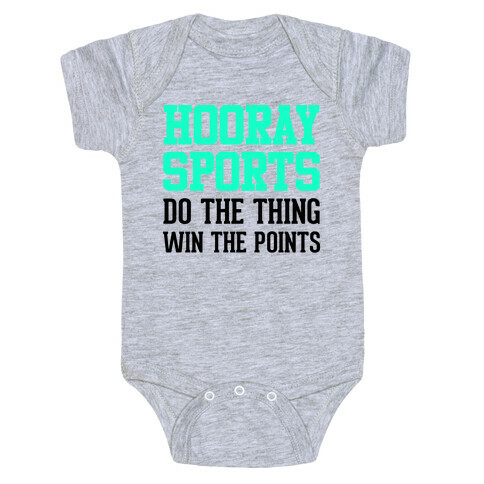 Hooray Sports (Teal) Baby One-Piece