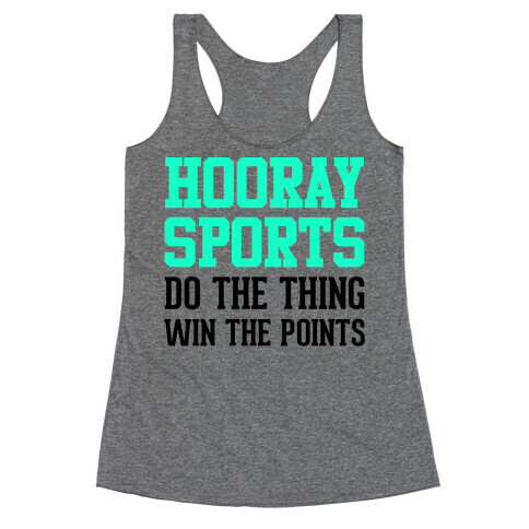 Hooray Sports (Teal) Racerback Tank Top