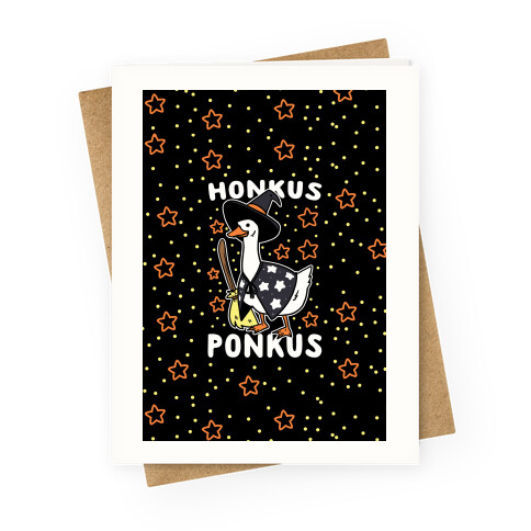 Honkus Ponkus Greeting Card